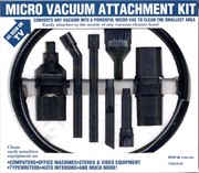 Micro Mini Vacuum Attachments - Fits Regular Vacuum