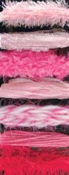 Fiber Accents 3.25 Yards Each Of 7 Fibers - Pinks