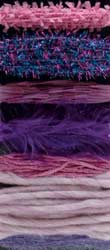 Fiber Accents 3.25 Yards Each Of 7 Fibers - Purples