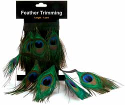 AIC Feather Trimming Natural Peacock Eyes