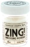 American Crafts Zing Embossing Powders - Clear 1 Oz