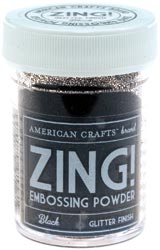 American Crafts Zing Embossing Powders - Glitter 1 Oz