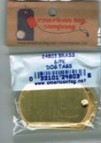 American Tag Dog Tags - Standard Brass (6/pkg)