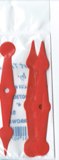 American Tag Arrows - 4" Red Plastic 5/Pkg