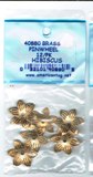 American Tag Nailheads - Brass Pinwheel Hibiscus (12/Pkg)