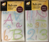 American Traditional Boxed Rub Ons - Pastel,  Alphabets & Coordinating Numbers