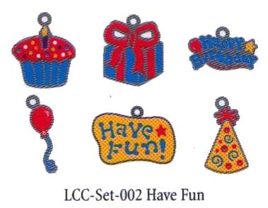 American Traditional Lil' Charms - Enameled Have Fun