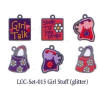 American Traditional Lil' Charms - Enameled Girl Stuff Glitter