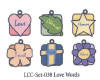American Traditional Lil' Charms - Enameled Love Words