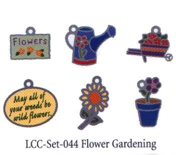 American Traditional Lil' Charms - Enameled Flower Gardening