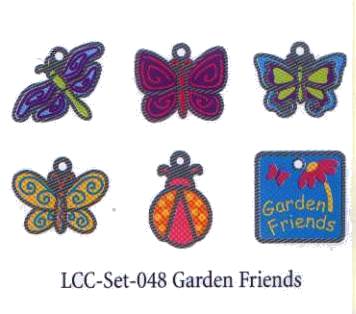 American Traditional Lil' Charms - Enameled Garden Friends