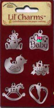 American Traditional Lil' Charms - Silver Baby Charm Set.