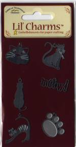 American Traditional Lil' Charms - Silver Cat Crazy Charm Set