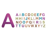 American Traditional Chipboard Alphabet - Reawaken Foil