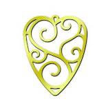 American Traditional Brass Stencils - Heart Ornament