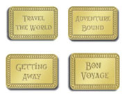 American Traditional Word Charms - Travel