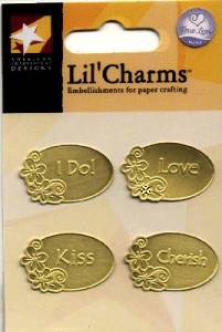 American Traditional Charms - Love Words Gold