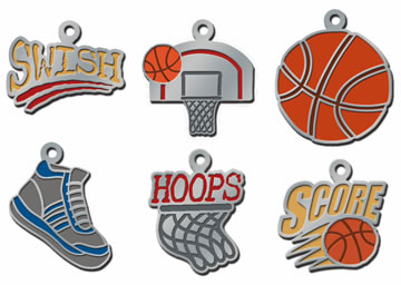 Basketball Charms Color