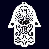 American Traditional Stainless Stencil - Hamsa Ornament