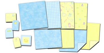 American Traditional - Sweet Baby - Boy Paper Collection