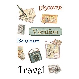 American Traditional - Travel- Mini Rub-ons