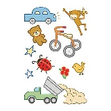 American Traditional - Playtime - Mini Rub-ons