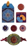 American Traditional - Bohemian Chic - Mixed Media Stickers