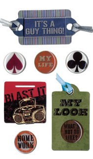 American Traditional - Guy's Life - Mixed Media Stickers