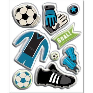 American Traditional - Game Day - Soccer Sticker Gems