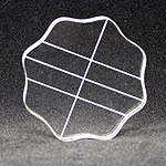 Apple Pie Acrylic Block with Finger Grips - 3.5" Round