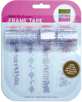Around The Block Frame Tapes - Metal #1 Silver