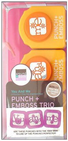 Around The Block Embossing Punch Trio - You and Me