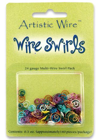 Artistic Wire - Wire Swirls - Earth Tones