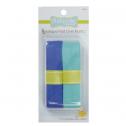 Babyville Fold Over Elastic - Blue and Turquoise