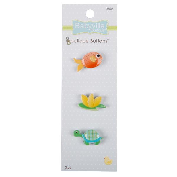 Babyville Buttons - Lily Pond