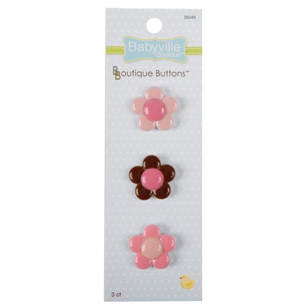 Babyville Buttons - Flower