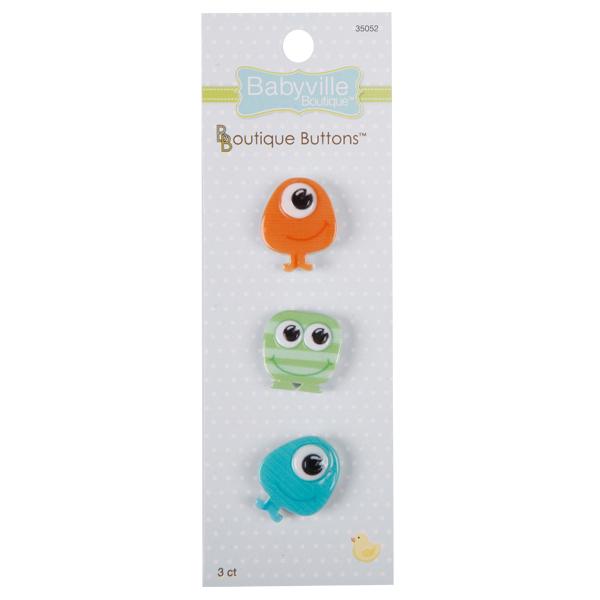 Babyville Buttons - Monsters