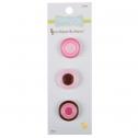 Babyville Buttons - Pink Dots