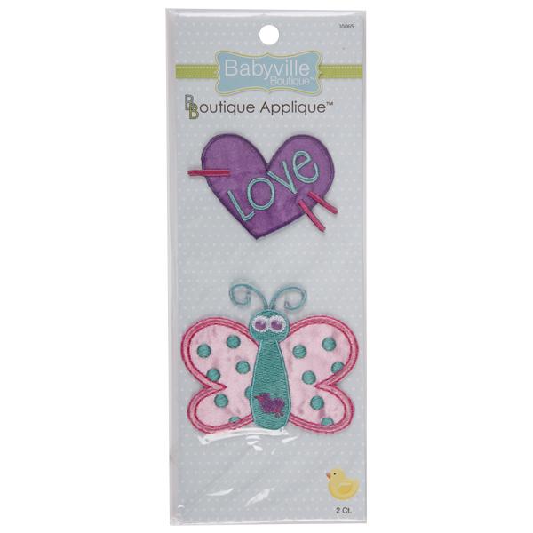 Babyville Appliques - Butterfly and Heart