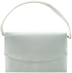 Hardsided Satin Handbag 7"X5"X2" W/Removable Handles
