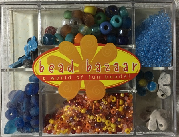 Bead Bazaar Critters Glass & Ceramic Bead Kits - Dagonfly & Flower