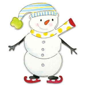 Sizzix Bigz Die - Snowman with Skates