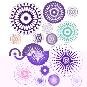 Blue Hills Studio Colorstories Cardstock Stickers - Purple