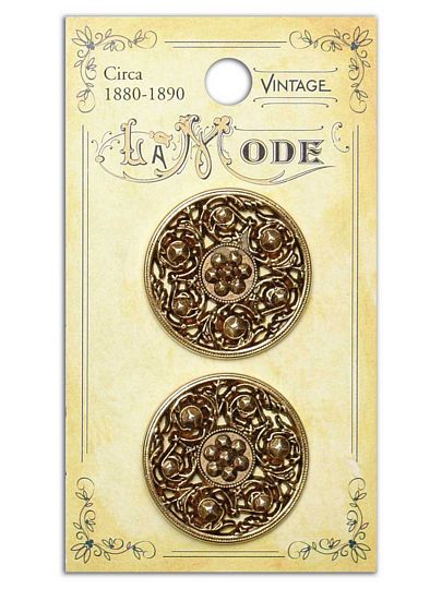 Blumenthal Vintage LaMode Buttons - Filigree