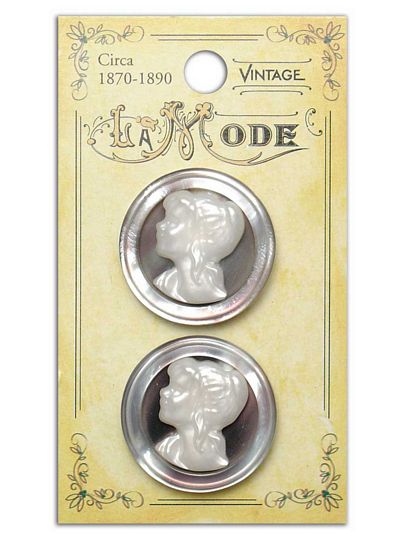 Blumenthal Vintage LaMode Buttons - Cameo