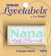 Lovelabels Iron on Labels - Label Nana Made It For Me 4ct.