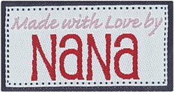 Lovelabels Iron on Labels - Madewith Love by Nana