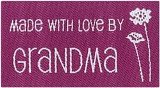 Lovelabels Iron on Labels - Label Made with Love by Grandma 4 ct