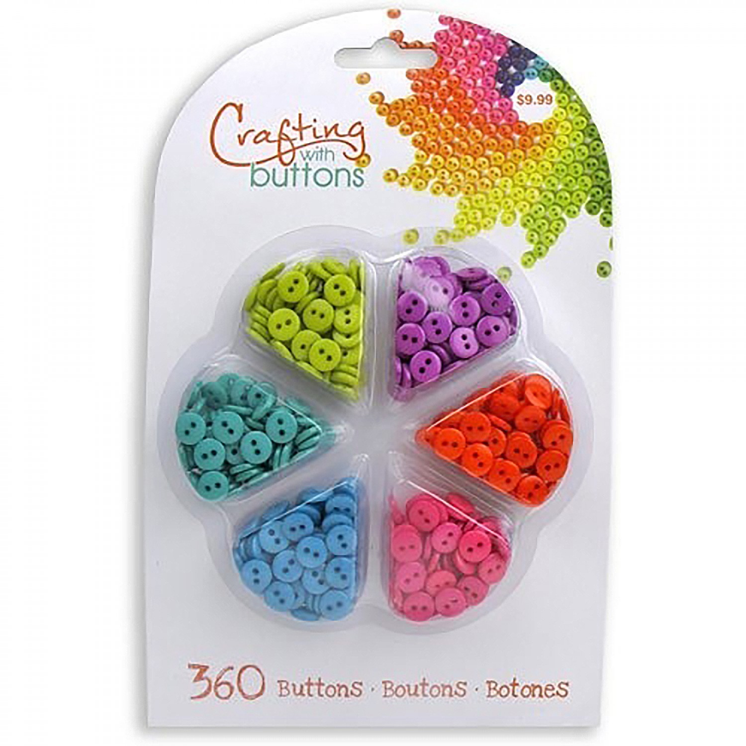 Blumenthal Buttons - Crafting with Buttons Wheel 360 Buttons - Jewel