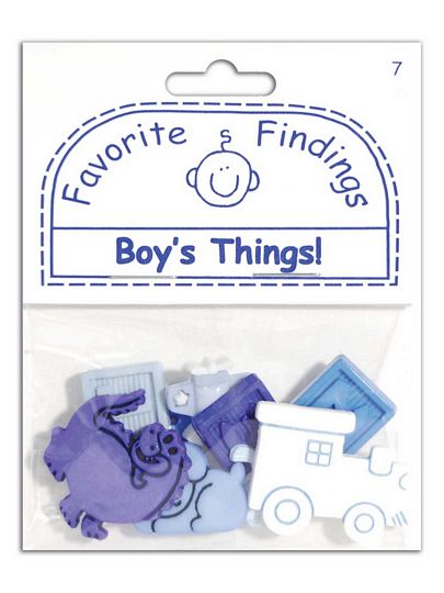 Blumenthal Favorite Findings Buttons - Boy's Things